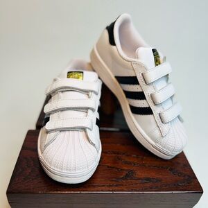 New Adidas Superstar Star Shoes kids Unisex boys and girls EF4838 cwht/cblk/cwht